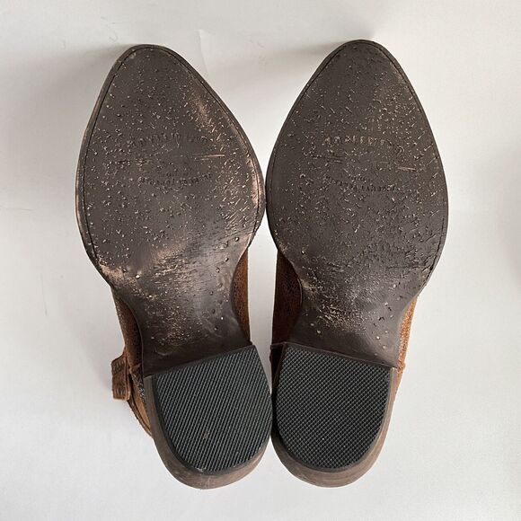 IDYLLWILD Miranda Lambert Distressed Point toe Pull-on Western Brown 6.5 - Picture 9 of 12